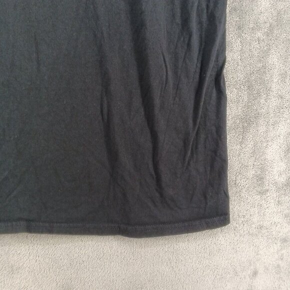 GILDAN Softstyle T-Shirt Size LARGE Men Sleeve Casual Solid Black - Picture 5 of 10